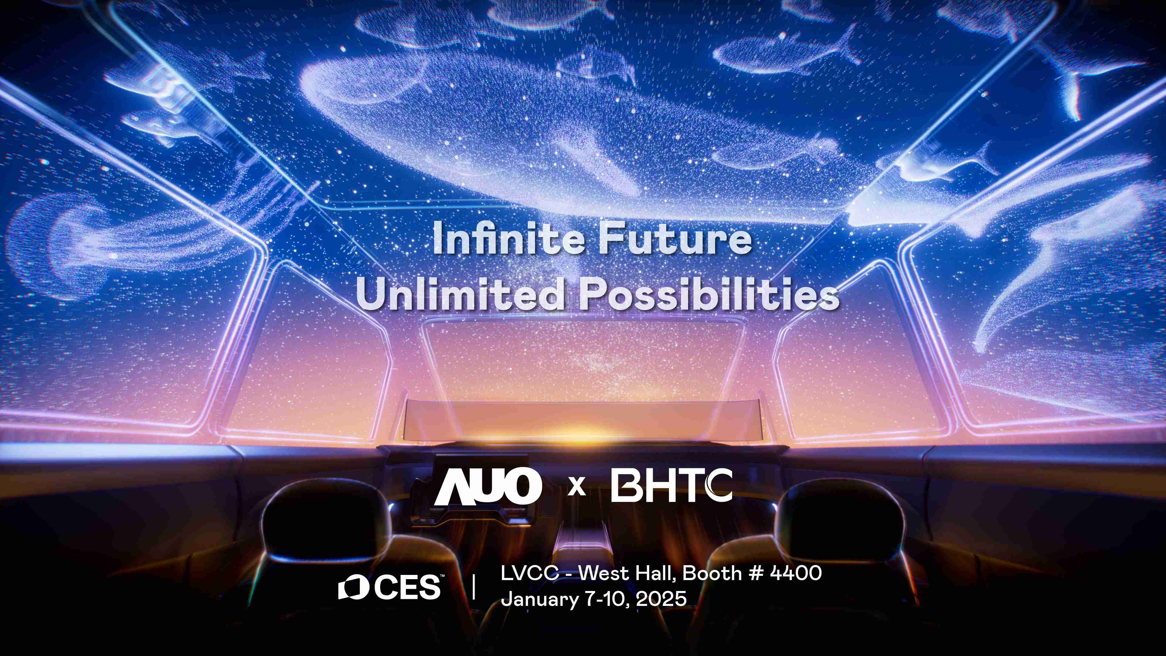 彩神vll以Infinite Future, Unlimited Possibilies为主题，，，联合BHTC于CES 2025扩大规模展出